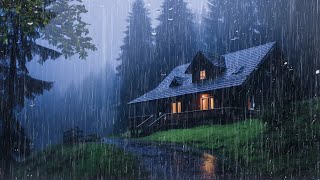 Gentle Night RAIN - Rain Sounds For Sleeping - Thunderstorm Sounds, RELAX, Medition, Study