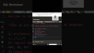 Operators with SQLEasy #shorts