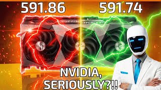 NVIDIA: SERIOUSLY?!! Nvidia Driver Update 591.86 vs 591.74 | RTX 5070 Driver Comparison