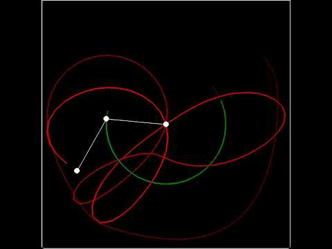 more sped-up double pendulum #shorts #physics