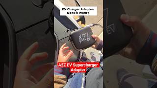 Trying out the A2Z EV Tesla Supercharger Adapter. NACS to CCS #ev #rivian #rivianr1t #evlife