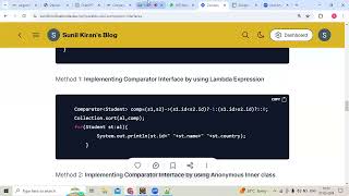 Comparable Interface