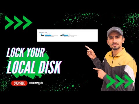 How to lock Local Disk In Window 11 || Local Disk ku lock krna ka trika #CodeWithTayyab