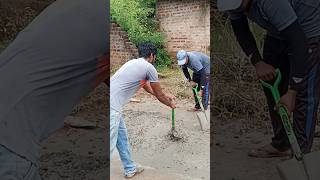 amazing mixing concrete with shovel , #shorts ,#happyman , #subscribe , #trending , #trend