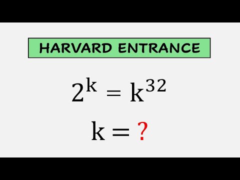 Harvard Entrance Test Problem.