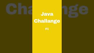 Java Challenge #1 #roboticqa #javachallenge #Java #Programming #Coding #Shorts