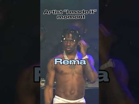 Rema during his concert…a “I made it” moment for sure.