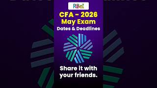 CFA  May 2026 Exam Dates and fees Details #cfalevel1 #cfa #cfaexam #cfalevel2 #frm_exam #mba #jobs