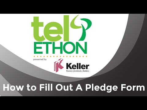 Telethon | How to Fill Out A Pledge Form