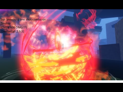 [Demonfall] Sun breathing one shot combo on zenitsu