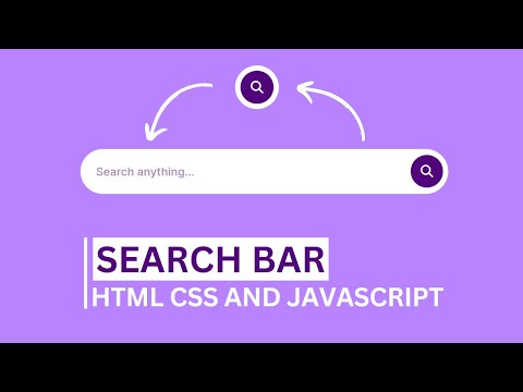 How To Make Animated Search Bar On Website Using HTML CSS And JavaScript | Expandable Search Box