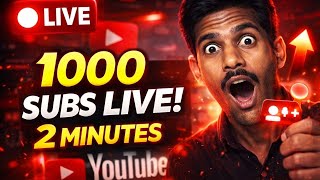 🔴Live YouTube Channel Promotion | 1000 SUBSCRIBERS 2 मिनट में @technopiston  #livepromotion #live