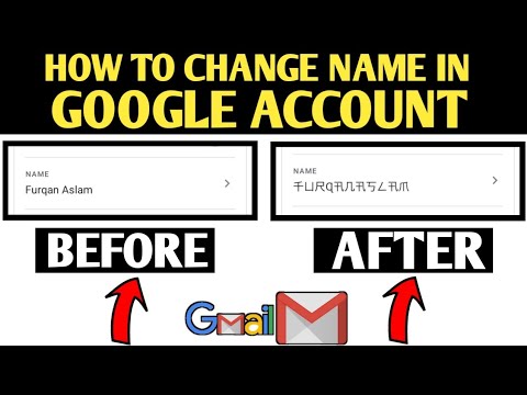 How To Change Gmail Account Name | Google Account Name Change | #FearTalks