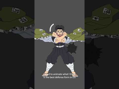 I made a fan made animation of Gyomei's breath stone! #kimetsunoyaiba  #鬼滅の刃柱稽古編 #demonslayer