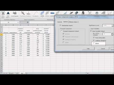 PCA tutorial in Excel - Part 2