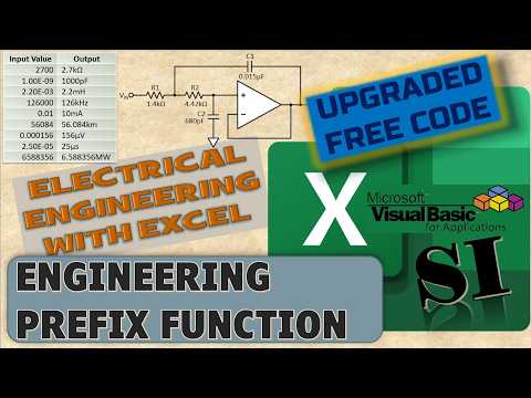 Engineering Prefix Function for Excel NEW (4k Video)