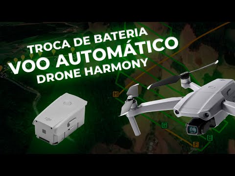 Continuação de VOO AUTOMÁTICO após troca de BATERIA - Drone Harmony