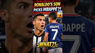 Ronaldo’s Son Picks Mbappé?! 😳⚽