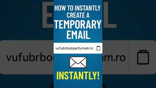✅ How to Instantly Create a Temporary Email  Free Temp Mail Without Signup!