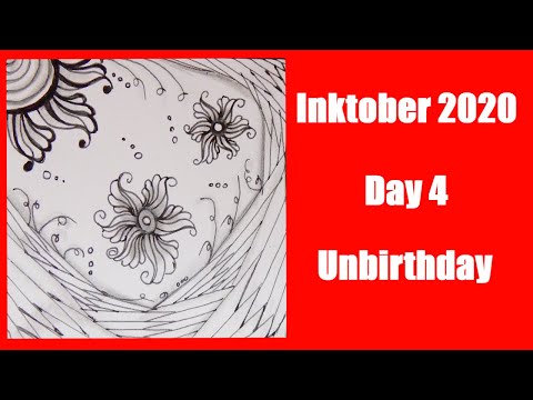 Inktober 2020 Day 4 Unbirthday Tutorial