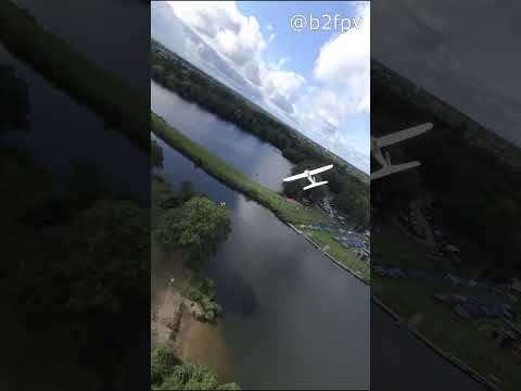 How close can i fly to a plane?  #rc  #fixedwing  #drone  #fpv  #chase  #plane