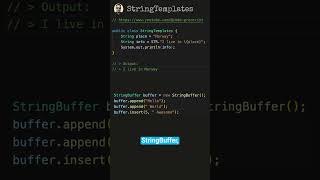 String templates in Java 21