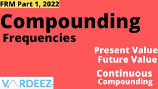 Compounding Concept | Interest Rates Chapter | FRM Part 1, 2022 | Present Value | Future Value |