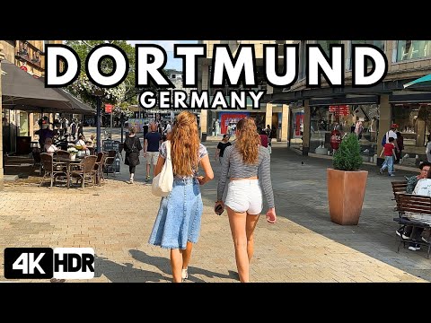 Dortmund, Germany walking tour in 4k HDR