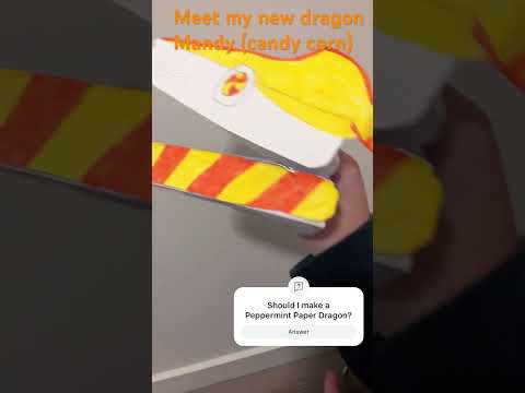 My first dragon on camera!! #paperdragon #candycorn #mandy #fyp #fypシ