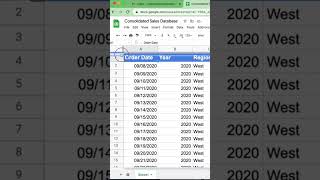 Quickly freeze rows in Google sheets