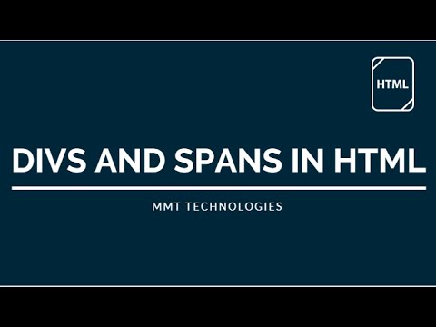 Div Vs Span in HTML | How to use div tag in html | How to use span tag in html