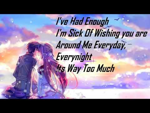 NIGHTCORE - I HATE LOVE (LYRICS BY - Fantasy Mania)