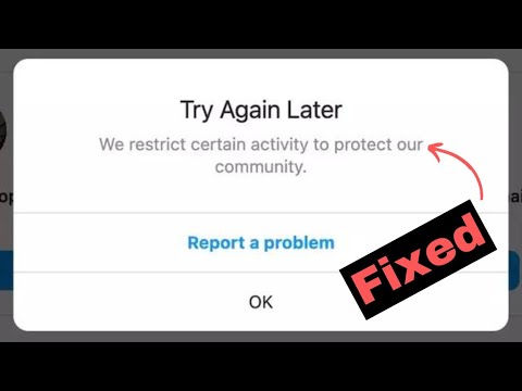 How To Fix Instagram Restrict Certain Protect Our Community 2024
