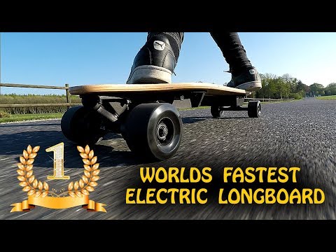 World'S Fastest Electric Longboard! Vestar Board V2 Speed Test