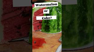 Is it a WATERMELON or CAKE? | Cakes that Look Like Real Things  🍉🎂 #shorts #short #food #cake