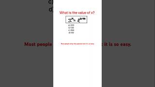 Solve for x in under a minute #algebra #satprep