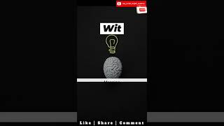 Wit | Daily English Word | Meaning & Examples #shorts
