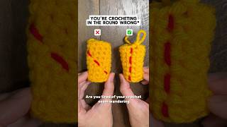 How to crochet a straight seam in the round