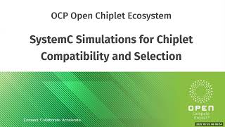 OCP Server - Open Chiplet Economy Workstream call (May 23, 2025)