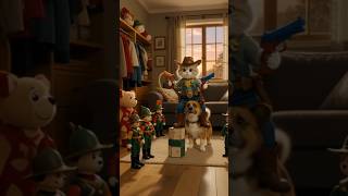 Cowboy Cat Rides Dog Into Toy Battle 🤠🐾 | Cutest Wild West Ever!