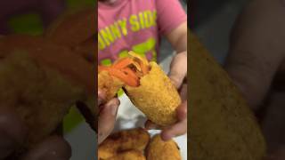 How to make bread bombs in the air fryer??? #airfryer #crispychickenbread #oilfreesnacks #trending