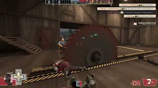Team Fortress 2 - Offline training (Scriptless) on KOTH Sawmill (RED Team; Hard; 23 bots + player)