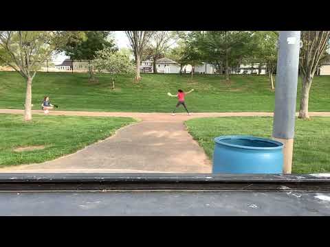 (Pitcher Ella)   (Catcher Rose) Pitching practice  please like and subscribe 💗💗🥎🥎