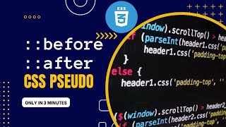 How to use css pseudo elements before after