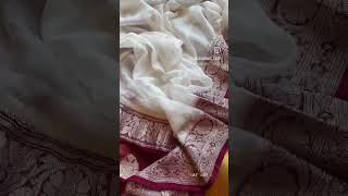 Khaddi saree the hot seller at jhakhas and loved #banarasisaree  #shorts #youtubeshorts #viralvideo