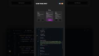 Glowy Hover Effect.  #coding #webdevelopement #webdesign #webcoding #htmlcss