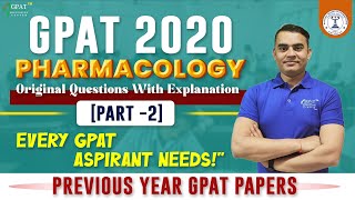 GPAT- 2020 || PART- 2- PHARMACOLOGY || MANTRA BOOK DETAILED EXPLANATION