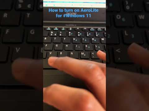 How to turn on Windows Aerolite theme on Windows 11 | Pre-View Tech | #Shorts #Windows #Aerolite