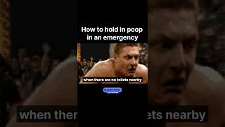 How to hold in poop in an emergency (Life hack verified in Korea)