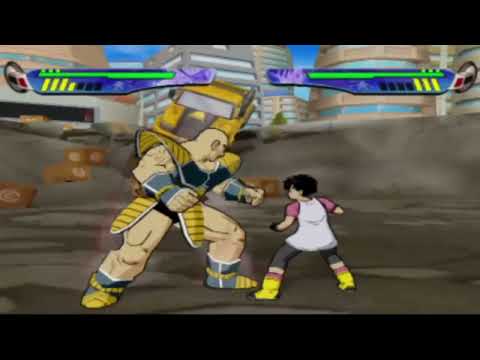 Nappa misgendering Videl and 18 Dragon Ball Z budokai 3 text error